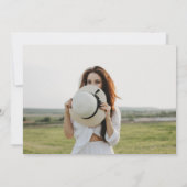 Invitation Modern Typography 4 Photos Elegant Graduation (Dos)