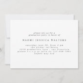 Invitation Modern Typography Multi Photo Elegant Graduation (Dos)