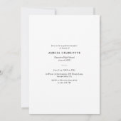 Invitation Modern Typography Photo Overlay Graduation Party (Dos)