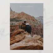 Invitation Modern Vertical Double-sided Photo Save The Date (Dos)