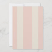 Invitation Modern Vintage Stripes Cute Retro Holiday Party (Dos)