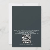 Invitation Modern Watercolor Mountain Forest QR Code Wedding (Dos)