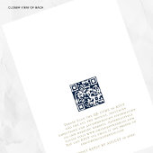 Invitation Modern We Do Gold Texte QR Code Photo Mariage