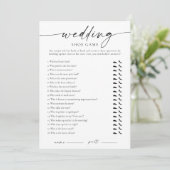 Invitation Modern Wedding Shoe Game (Debout devant)