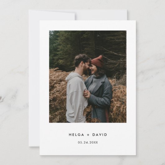 Invitation Modern We're Eloping Photo Wedding (Devant)