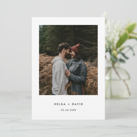 Invitation Modern We're Eloping Photo Wedding (Debout devant)