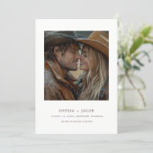 Invitation Modern Western Photo Boots Save the Date (Debout devant)