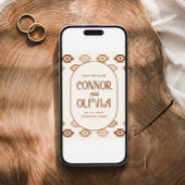 Invitation Modern Western Photo Save the Date Card