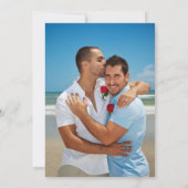 Invitation Modern White Overlay Photo Minimalist Elegant (Dos)