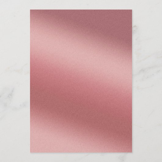 Invitation Modern White Script Typography Rose Gold Wedding (Dos)