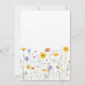 Invitation Modern wildflowers spring wedding (Dos)