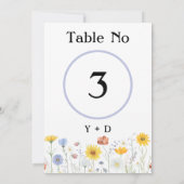 Invitation Modern wildflowers spring wedding (Dos)