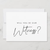 Invitation Modern Will you walk me down the aisle proposal (Devant)