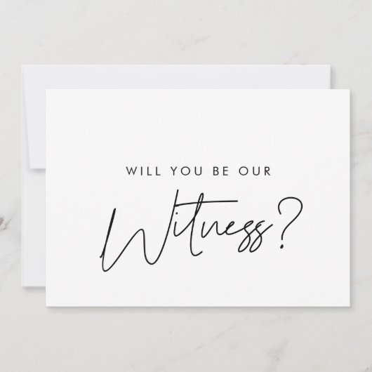 Invitation Modern Will you walk me down the aisle proposal (Devant)