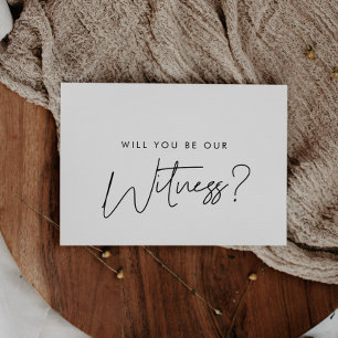 Invitation Modern Will you walk me down the aisle proposal