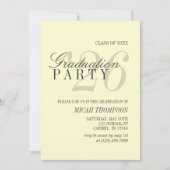 Invitation Modern Yellow Photo Graduation Party (Devant)