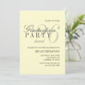 Invitation Modern Yellow Photo Graduation Party (Debout devant)