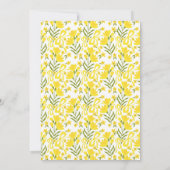 Invitation Modern Yellow Spring Floral Bow Easter Dinner (Dos)