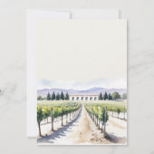 Invitation Moderna Moda acuarela Vineyard Boda paisajístico (Dos)