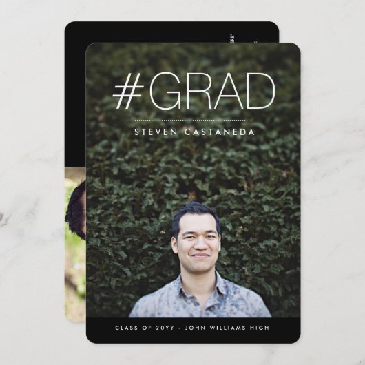 Invitation Moderne (Devant / Derrière)