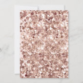 Invitation Moderne 13ème anniversaire Rose Gold Balloons Part (Dos)