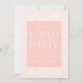 Invitation Moderne 2025 Blush 3 Photo Graduation Party (Dos)