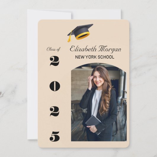 Invitation Moderne 2025 Graduation Party Multi Photo (Devant)