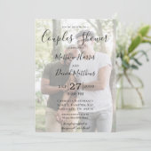 Invitation Moderne 2 Photo LGBTQ Couples Douche (Debout devant)