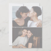 Invitation Moderne 3 Photo LGBTQ Couples Douche (Dos)