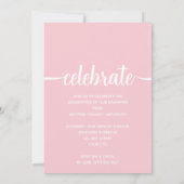 Invitation Moderne 4 Photo Collage rose Graduation (Dos)