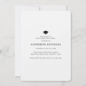 Invitation Moderne 4 Photos Graduation simple (Dos)