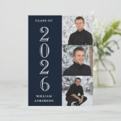 Invitation Moderne 4e année PHOTO Collage Graduation Party (Debout devant)