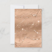 Invitation Moderne 50 ans et Fabuleux Photo Or Rose 50e Anniv (Dos)