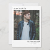 Invitation Moderne 5 photo Collage Graduation (Devant)