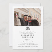 Invitation Moderne 5 Photo RN Soins infirmiers fête de gradua (Dos)