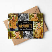 Invitation Moderne 6 Photo Collage Partie de graduation