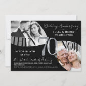 Invitation Moderne 70e anniversaire de mariage (Devant)