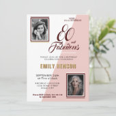 Invitation Moderne 80 et fabuleux 2 Photo 80e anniversaire (Debout devant)