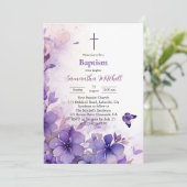 Invitation moderne à la floraison violette (Debout devant)