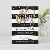 Invitation moderne à l'aquarelle pour une baby sho (Debout devant)