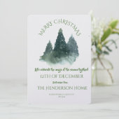 Invitation moderne à une fête de Noël joyeuse (Debout devant)