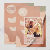 Invitation Moderne Abstrait Simple Neutre Tons Terre Tons Ass (Devant / Derrière)