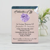 Invitation Moderne Ajouter votre photo Célébration de la vie (Debout devant)