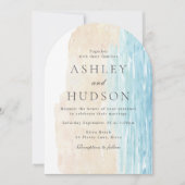 Invitation Moderne All Seasons Beach Boho Arch Mariage (Devant)