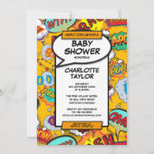 Invitation Moderne Amusement Baby shower neutre genre (Devant)