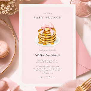 Invitation moderne aquarelle pour baby brunch
