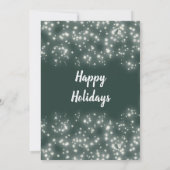 Invitation Moderne aquarelle verte entreprise de couronnes (Dos)