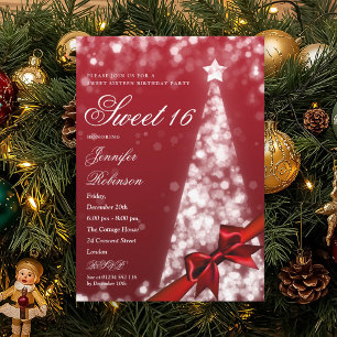 Invitation Moderne arc en forme de X pour l'arbre de Noël pou