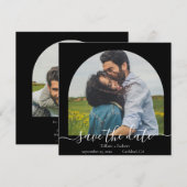 Invitation Moderne arche de sauvegarde de photo pour annoncer (Devant / Derrière)
