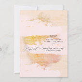 Invitation moderne Artsy nuptiale contemporaine (Dos)